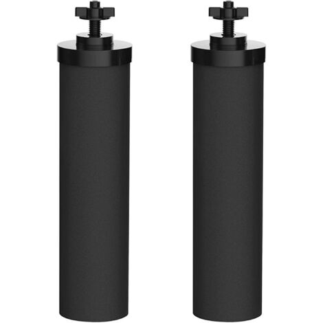 BB-9-2 Wasserfilter, kompatibel mit Ber-key Reinigungsfilterkartusche, schwarzes Filterelement, Premium-Wasserfilter, kompatibel mit den Serien Travel, Big, Royal, Imperial, Crown und Light(2 Stück)