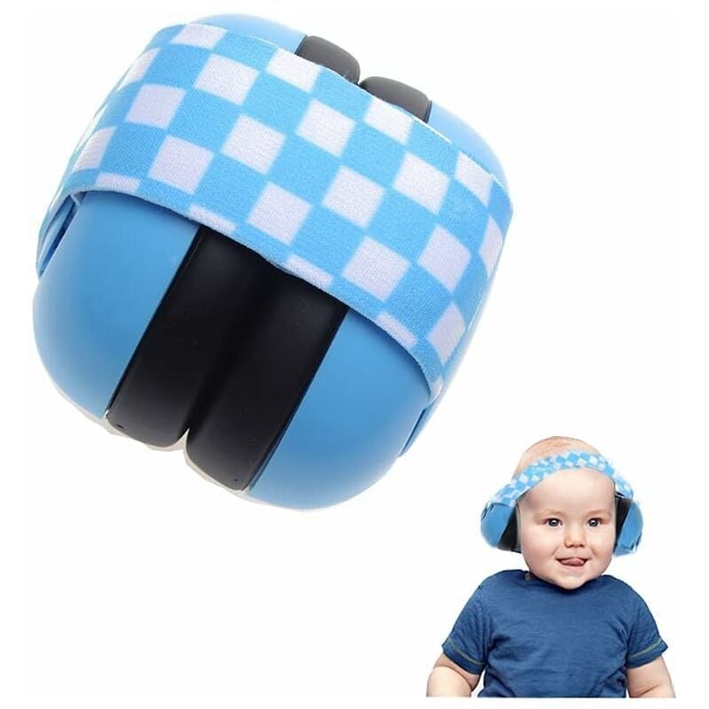 Ensoleille - Bébé Cache-oreilles Casque Anti Bruit Enfant protection auditive bébé Casque Pliable Réglable Confortable protection bruit bébé de 3