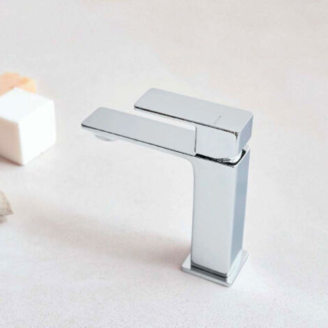 BB CUBO Einhand-Waschtischbatterie Mattschwarz 30,7 cm