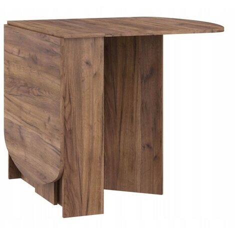 Bb-Loisir – Table à manger ovale extensible 150x80cm – Panneau stratifié 16mm – Design pliable pour petits espaces – Hauteur 75cm