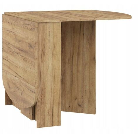 Bb-Loisir – Table à manger ovale extensible pliante couleur or artisan 150x80cm – Système de pliage simple – Design élégant pour petits espaces