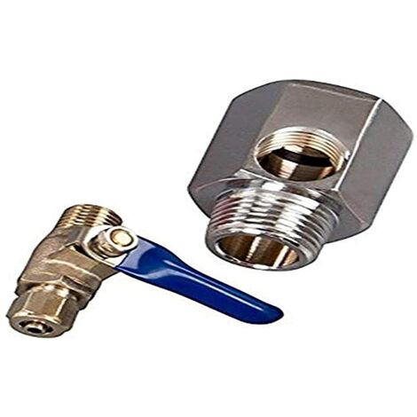Bbagua GS110100.0 Presa Acqua Ingresso 3/8 + Chiave Filetto 1/4, Argento, Piccolo