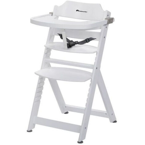 bbc Timba chaise haute évolutive blanc bois robuste