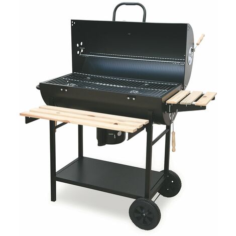 BARBECUE BBQ CON GRIGLIA RUOTE COPERCHIO CARBONELLA DA CAMPEGGIO GIARDINO  51219