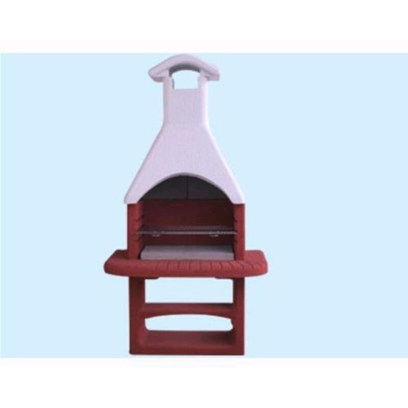 Barbecue Beton Fuoco In Cemento Con Griglia 110x65xh214cm. Kg. 370