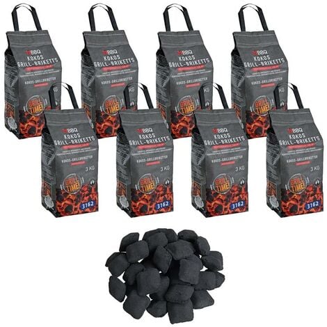 Weber Briquettes de charbon de bois 24 kg. 24 kg Noir 