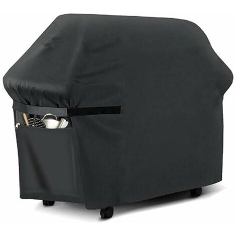 BBQ Cover,Gas BBQ Cover,Durable 210D Oxford BBQ Protection Tarpaulin Cover Suitable for Weber,Brinkmann,Char Broil etc,UV,Water and Tear Resistant (145x61x117cm)