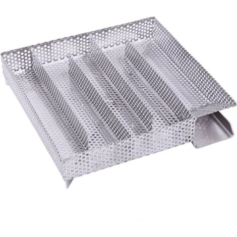 BBQ- Generatore di fumo freddo  20,5 x 20,5 cm  Acciaio inossidabile V2A  per l'affumicatura a freddo degli alimenti in un affumicatoio