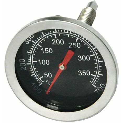 BBQ-Grill-Holzkohle-Raucher-Thermometer, 52 mm Edelstahl-Pizzaofen-Thermometer, BBQ-Ersatzteile