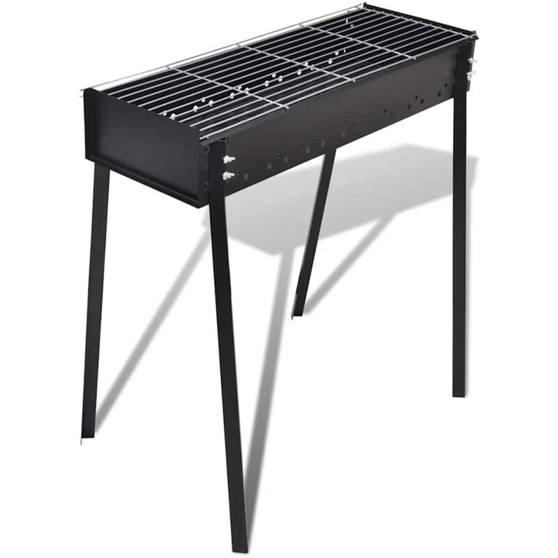 Edelstahl Standgrill Säulengrill Gartengrill Kohlegrill Ø 36 cm höhenverstellbar