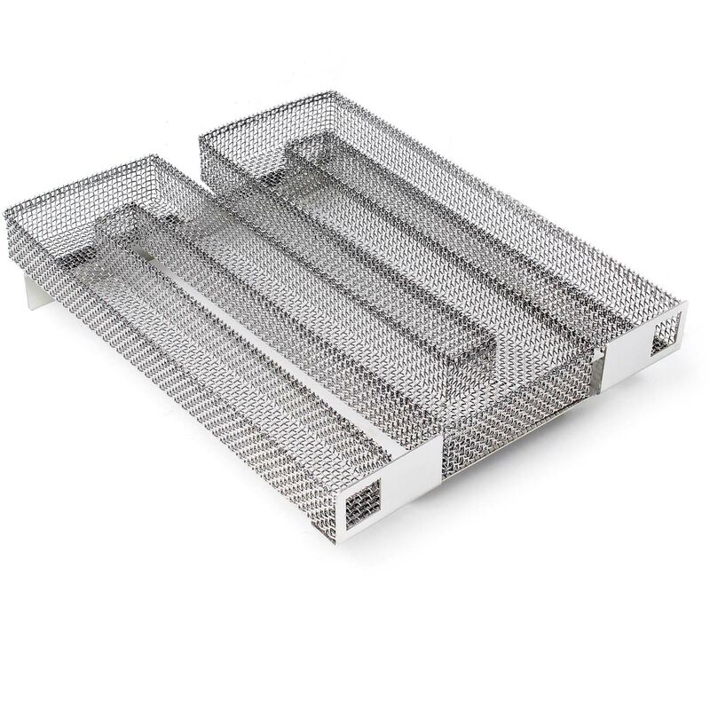 

BBQ Kaltraucherzeuger 22,5x17,5x5cm Kaltrauchgenerator aus Edelstahl Sparbrand zum Kalträuchern