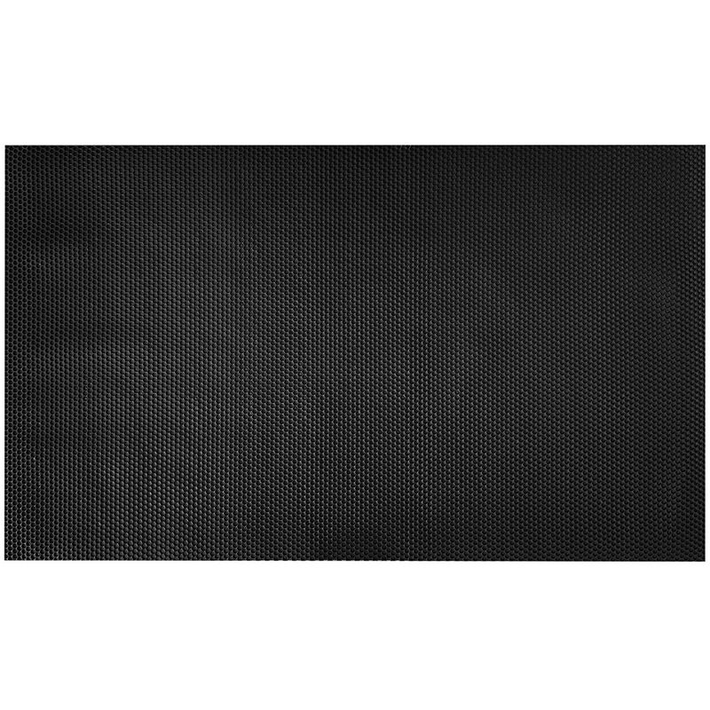 BBQ Large HEX Floor Mat in Black - size Large (150*90) - color