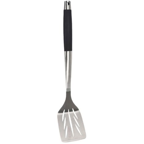BBQ Paletta Barbecue C04000110 Acciaio Inox e Manico Nero Antiscivolo