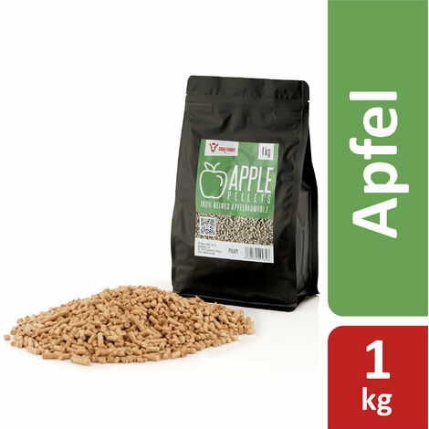 BBQ-Toro 1 kg Apple Pellets de 100% madera de manzano Apple Pellets