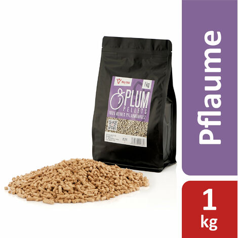 BBQ-Toro 1 kg Pellets de ciruela hechos 100% de madera de ciruela Pellets de ciruela