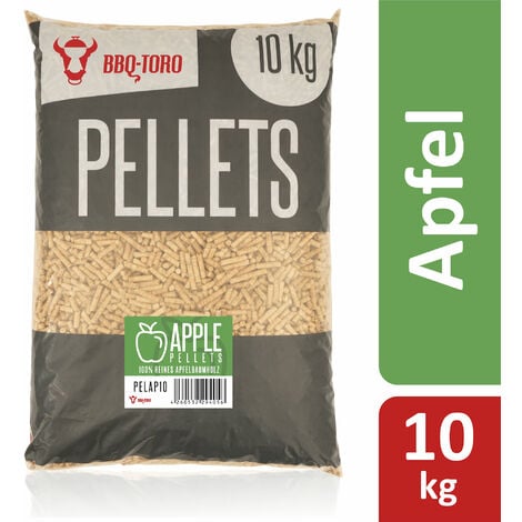 BBQ-Toro 10 kg Apple Pellets de 100% madera de manzano Apple Pellets