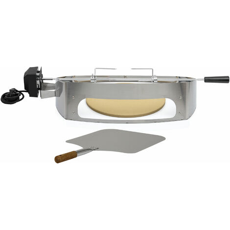 BBQ-Toro Asador adecuado para Weber Q200/Q2000  Asador Pizzaring