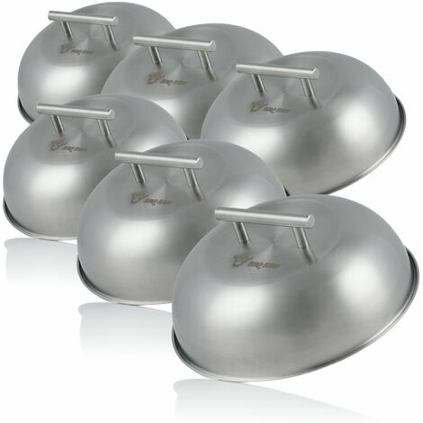 BBQ-Toro Campana termica in acciaio inox (6 pezzi)  Ã˜ 23 cm  Glosche, Campana di servizio
