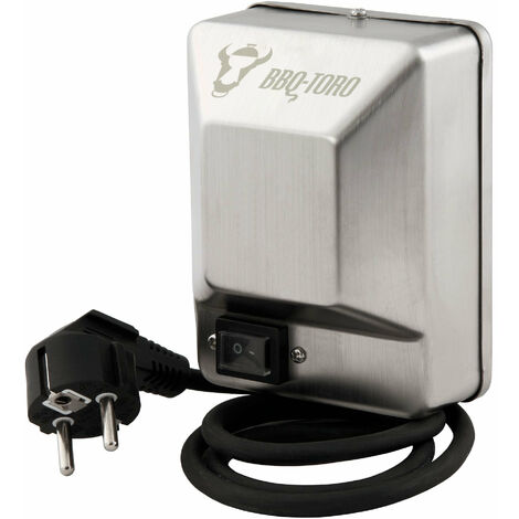 BBQ-Toro Edelstahl Grillmotor für Grillspieß  220 - 240V  Drehmotor Rotisserie
