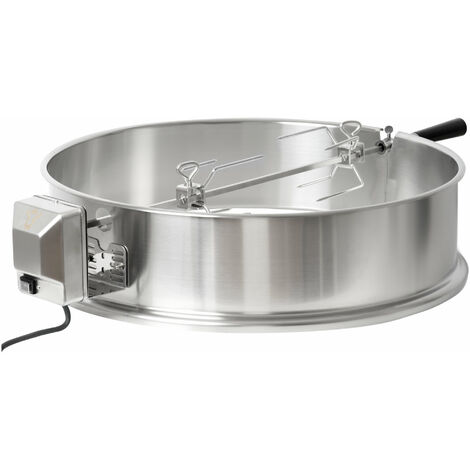 BBQ-Toro Grillspieß-Set für Ø 57 cm Kugelgrill, Rotisserie, Drehspieß für Holzkohle Grill