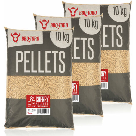 BBQ-Toro Pellets de cerezo 100% madera de cerezo 30 kg Pellets de cerezo