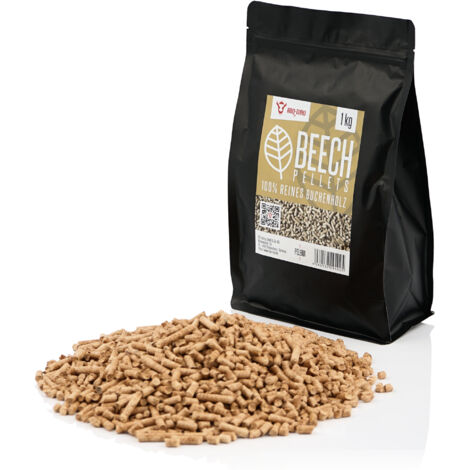BBQ-Toro Pellets de Haya para Parrilla 100% Madera de Haya  1 kg  Pellets de Haya para Parrilla