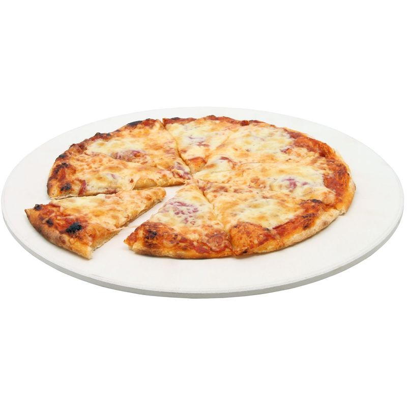 Pierre à pizza ronde ø 38 cm Pierre pour pizza et tarte flambée Pierre en cordiérite pour gril - Bbq-toro