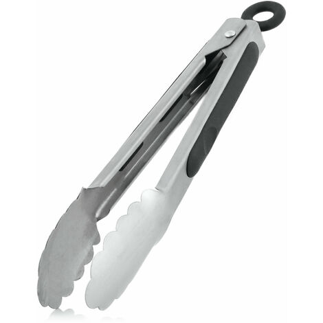 BBQ-Toro Pinzas de acero inoxidable  27 x 4 x 4 cm  resistentes al calor  pinzas de cocina