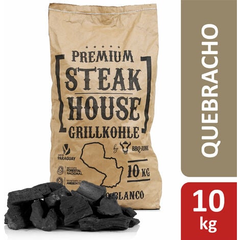 BBQ-Toro Premium Steak House CarbÃ³n 10 kg Querbracho Blanco