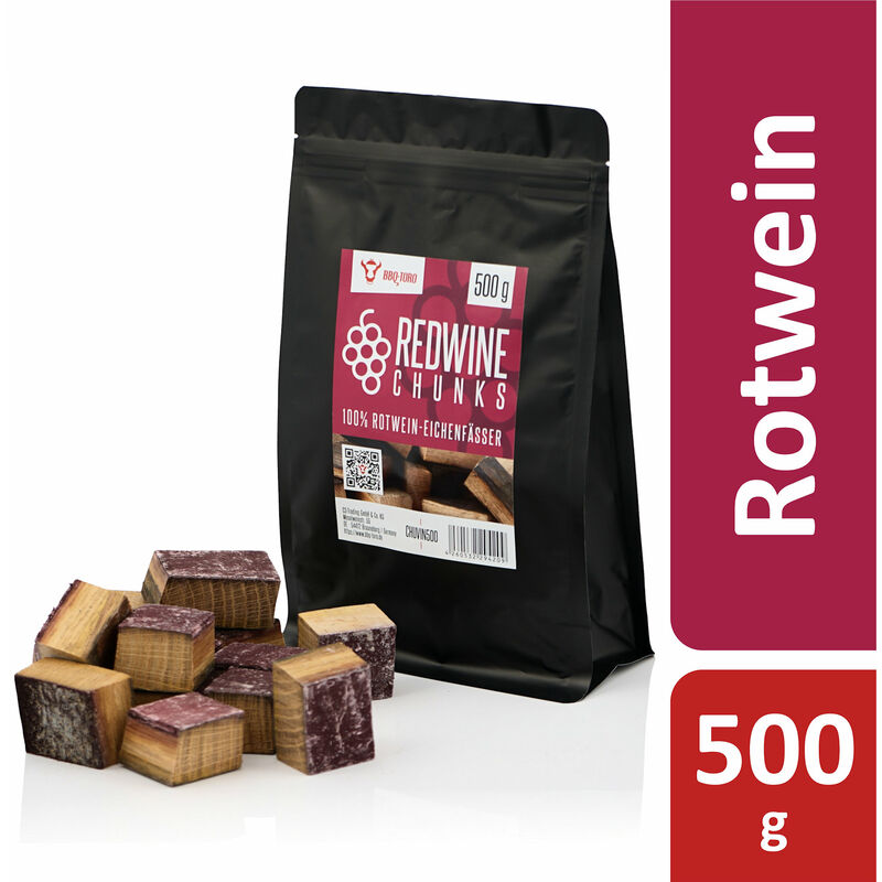 BBQ-Toro Redwine Chunks 500 g da botti di rovere 100% vino rosso