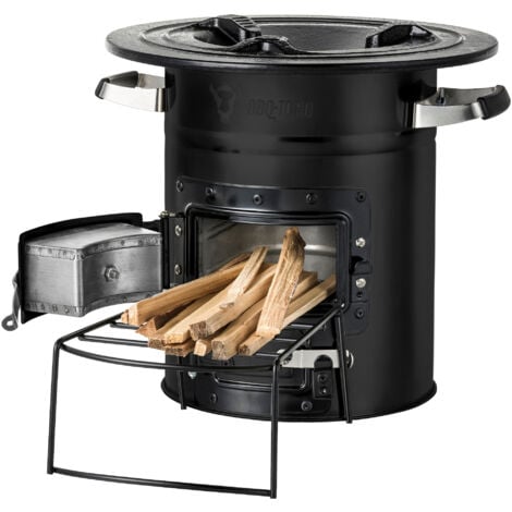 BBQ-Toro Rocket Stove RAKETE 2, negro, Rocket Stove