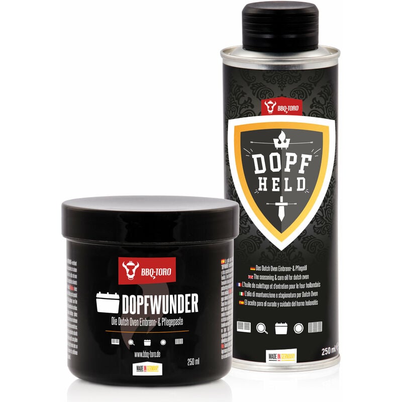 Set d'entretien du Dutch Oven avec dopfwunder dopfheld - Bbq-toro