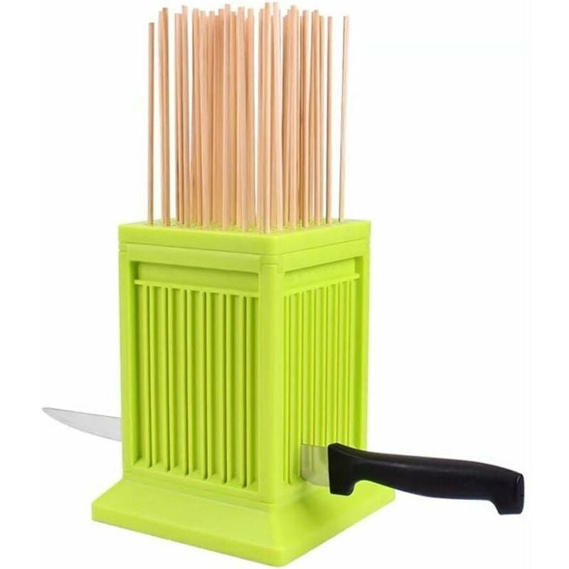 Ensoleille - bbq Viande Brochette Machine 49 Trous Portable Ligne De Rôtissage Dispositif Réutilisable Kebab Maker Cuisine Accessoires Camping Outils