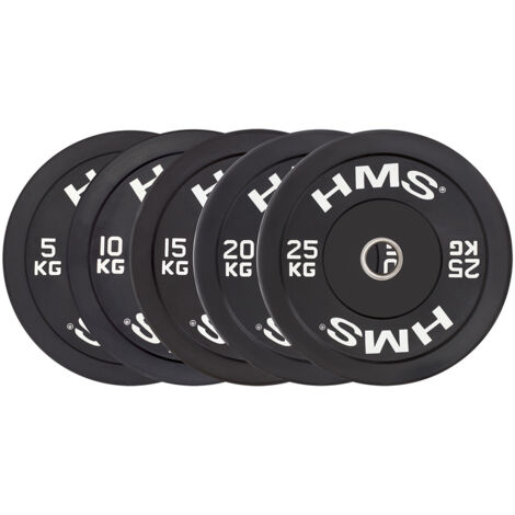 BBR05 DISCO OLIMPICO NERO - BUMPER 5 KG HMS
