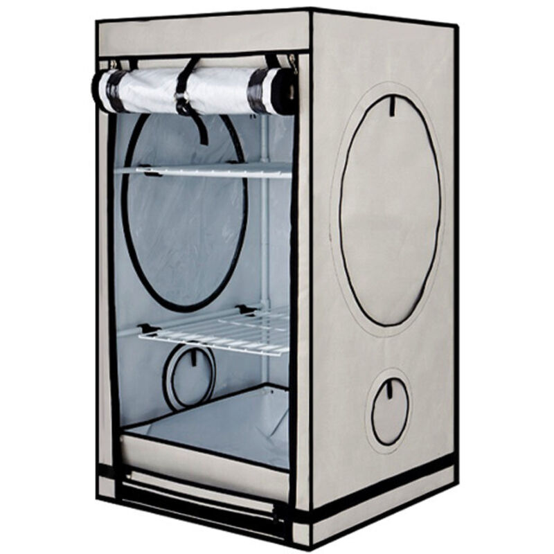 Black Silver - Chambre de culture - 65x65x120cm - bbs Premium white