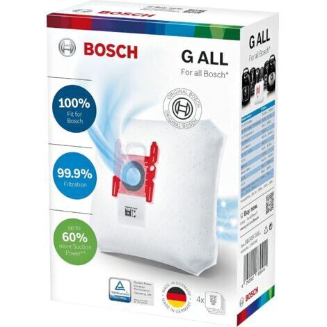 BBZ41FGALL Sacs Aspirateurs G ALL 5 L, Blanc