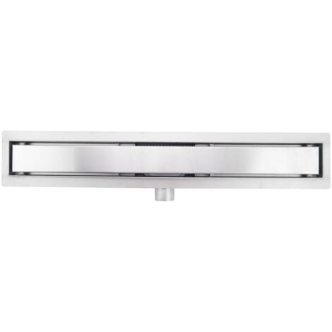 Bc-elec - 02S-50 Caniveau de douche 50cm en inox, sterfput de douche, réversible, hauteur ajustable 98-142mm
