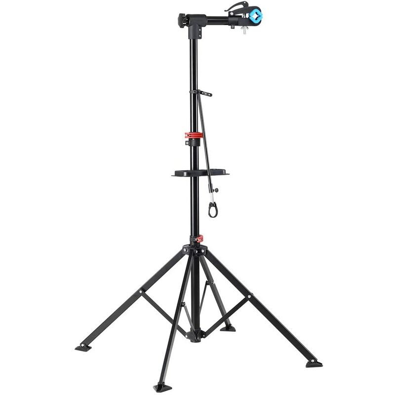Image of 108310 Supporto da officina per biciclette, telescopico e regolabile in altezza (108-190cm), supporto per biciclette, max 30kg - Nero - Bc-elec