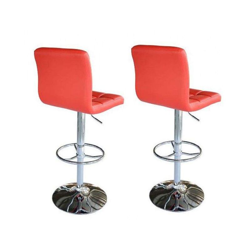 Simili Re 3401 Cuir Tabourets 5550 Elec RéglableRevêtement Duo Rouge Chaises De Bc Bar BarHauteur Paire E2ID9WHY
