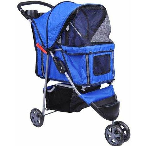 BingoPaw Carrito para Perros Cochecito Mascotas Plegable con Canasta  Desmontable con Protector Lluvia Garga 30KG