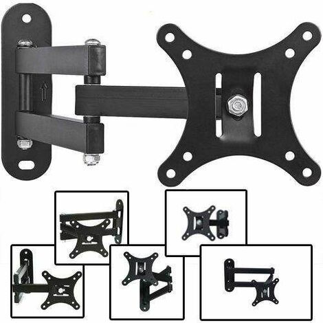Bc-elec - 5734-S26 STAFFA PER MONTAGGIO A PARETE TV PER LED, LCD E PLASMA DI 10 - 26 POLLICI CON SUPPORTO GIREVOLE