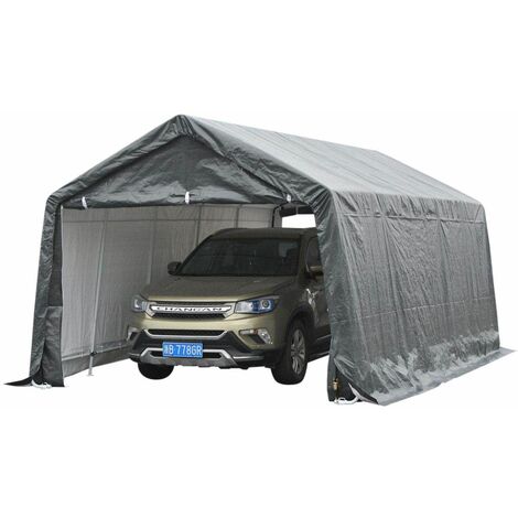 Bc-elec - 578-011 Carport extérieur,tente pour automobile, tente garage 6x3.6x2.75m - Gris