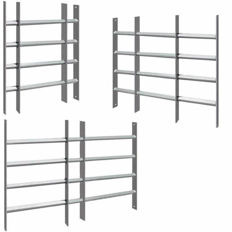 AWB-602 Griglia finestra espandibile, griglia di protezione finestra, griglia di sicurezza 60x70 a 105cm - Bc-elec