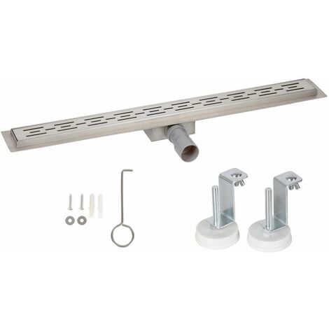 Bc-elec - HFD02-80 Canale doccia 80cm in acciaio inox, tipo linea, doccia sterfput, regolabile in altezza 67-92mm