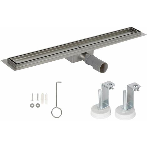 Bc-elec - HFD09-100 Canale doccia da piastrellare 100cm in acciaio inox, doccia sterfput, regolabile in altezza 67-92mm