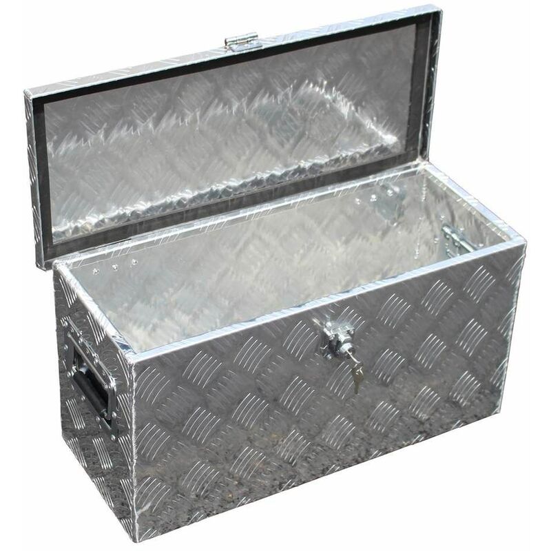NETTB-17 Cassetta degli attrezzi alu, Contenitore Contenitore Scatola di trasporto in alluminio per veicolo 60x25x30cm 40litres - Bc-elec