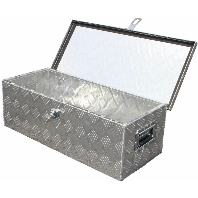 NETTB-18 Cassetta degli attrezzi alu, Contenitore Contenitore Scatola di trasporto in alluminio per veicolo 76x33x25cm 60litres - Bc-elec