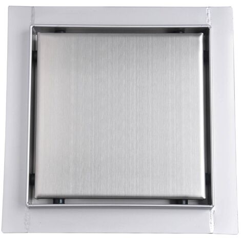 Bc-elec - Q01-15 Piatto doccia in acciaio inox 15cm, piatto doccia, altezza regolabile 63-83mm