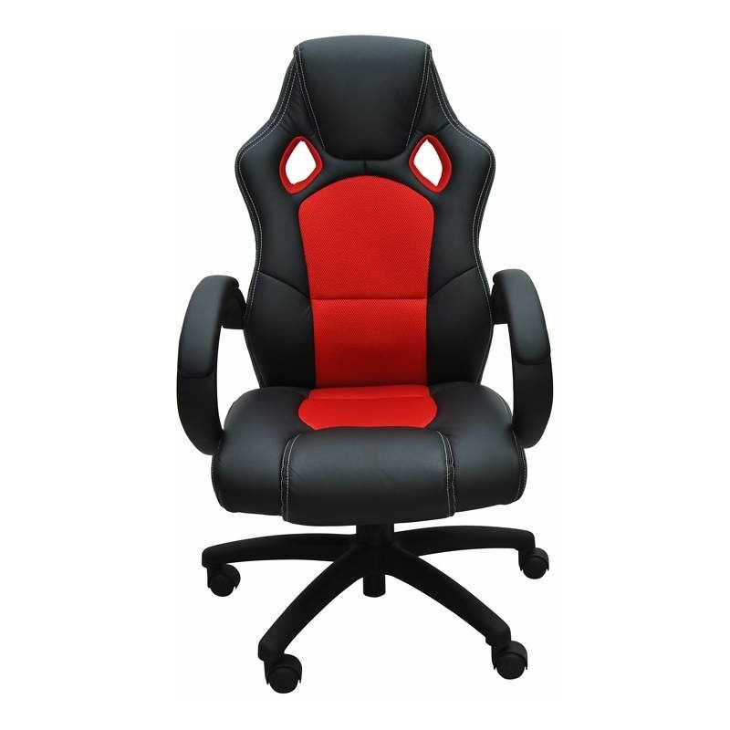 

bs11010-4 Sillon de respaldo en forma de cubo para oficinas rojo y negro. En tela o cuero - Rojo - Bc-elec