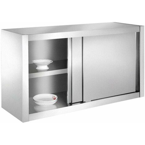 Bc-elec - SSC140 Armadio cucina, armadio a muro in acciaio inox 140x40x60cm ideale per ristoranti, cucine, mense ...